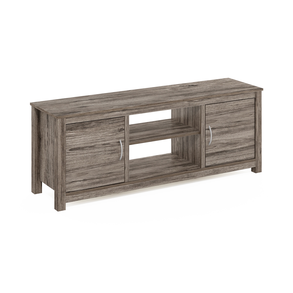 Classic TV Stand with Storage for TV up to 65 in., Rustic Oak