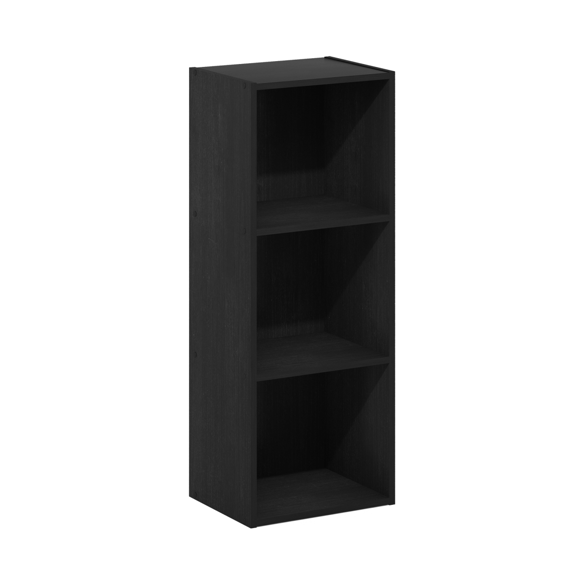 Pasir 3-Tier No Tool Assembly Open Shelf Bookcase, Blackwood