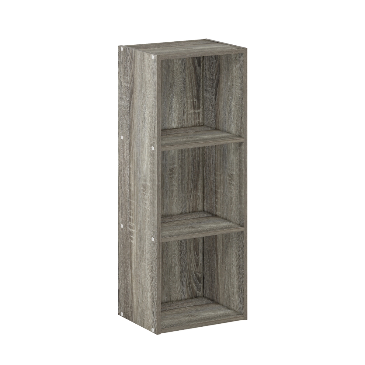 Pasir 3-Tier No Tool Assembly Open Shelf Bookcase, French Oak