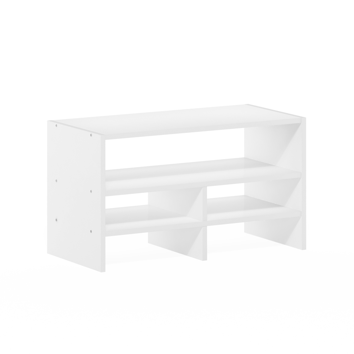 Hermite Desk Top Organizing Shelf Bookcase, White