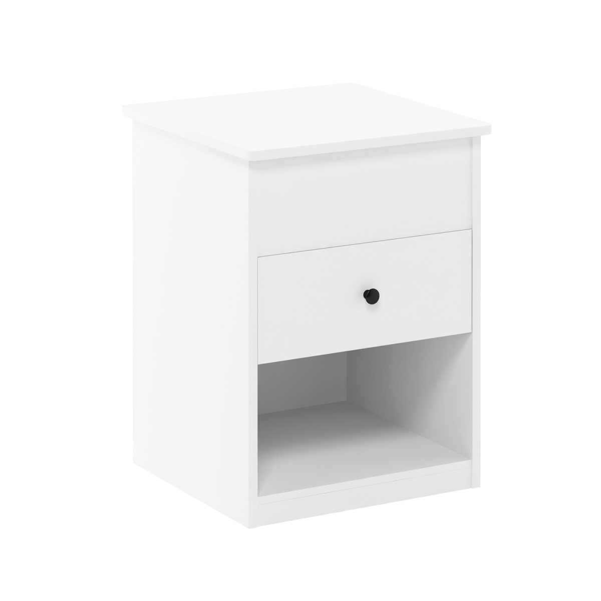 Jensen Lift Top Nightstand, Solid White