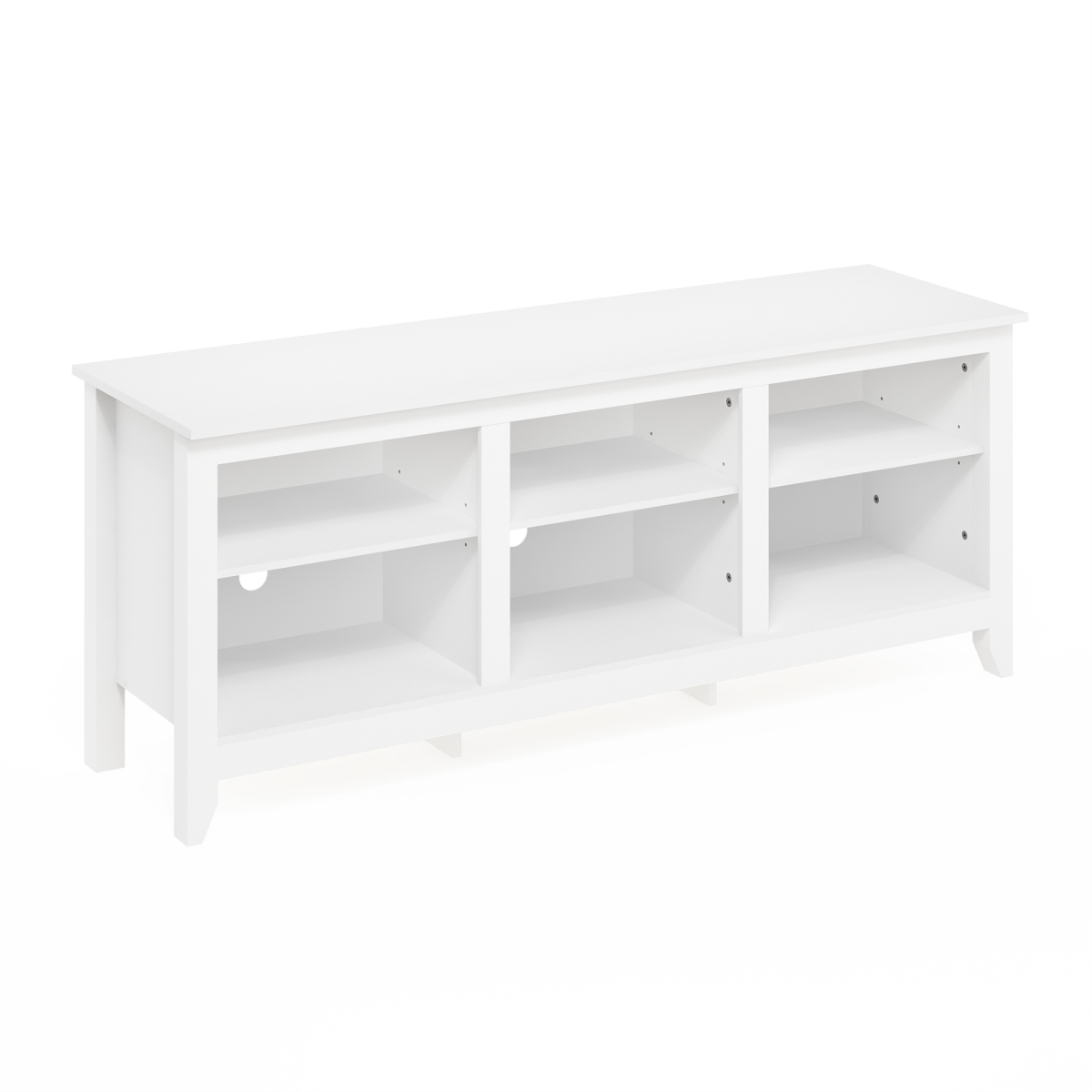 Jensen TV Entertainment Center for TV up to 65 in., Solid White