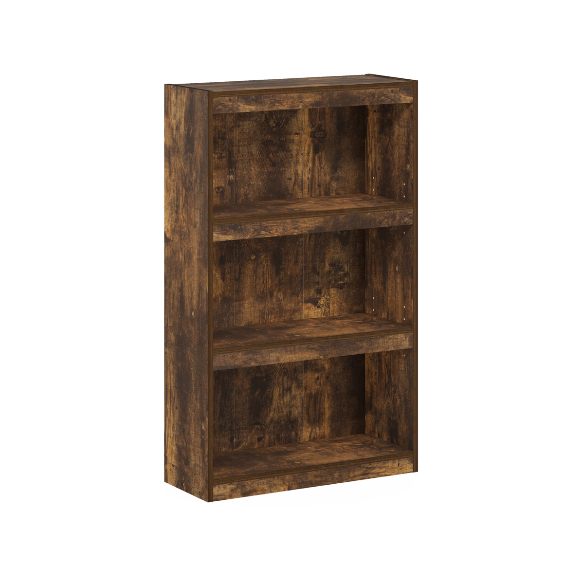 JAYA Enhanced Home Bookcase 3-Tier Adjustable Bookshelf, Amber Pine