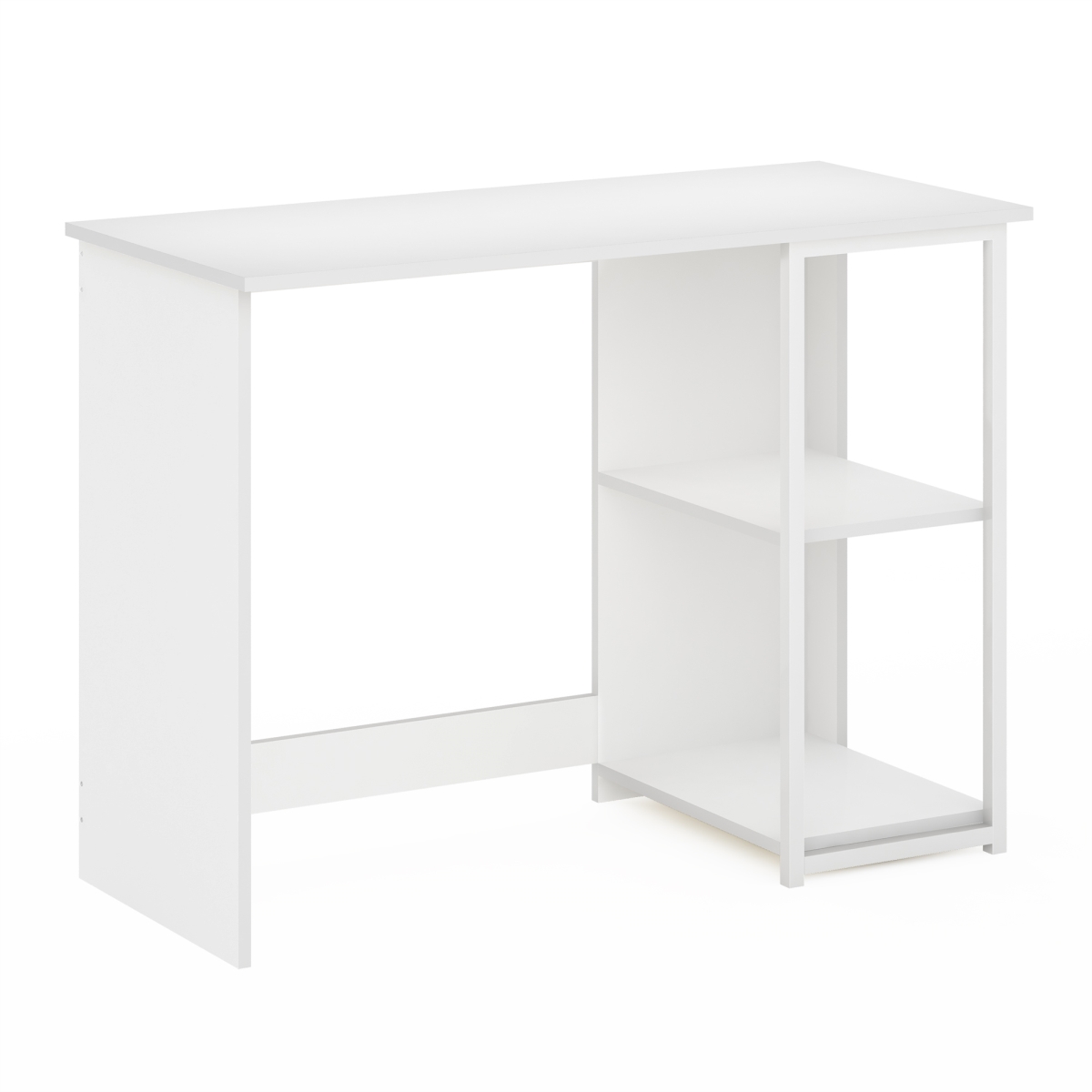 Camnus Modern Living Computer Desk 40 in., Solid White & White