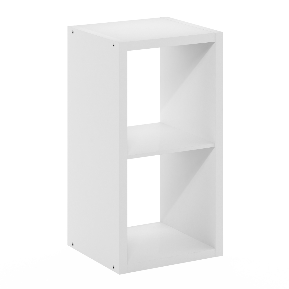 Picture of Furinno LU22003WH Cubicle Open Back Decorative Cube Storage Organizer&#44; White - 2-Cube