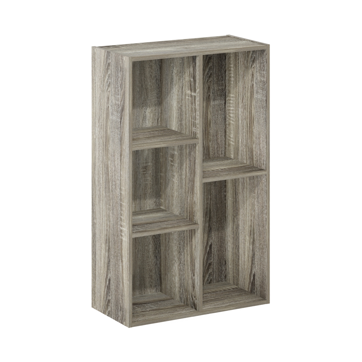 11069GYW  Luder 5-Cube Reversible Open Shelf, French Oak