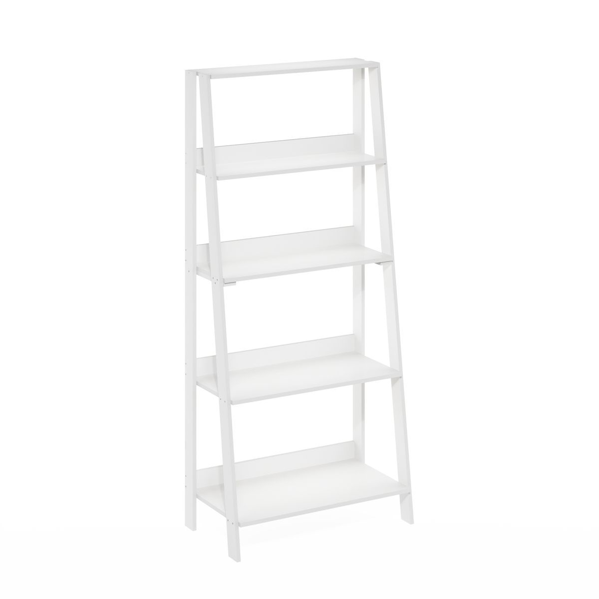 53.54 x 23.62 x 12.99 in. 5-Tier Ladder Bookcase Display Shelf, White
