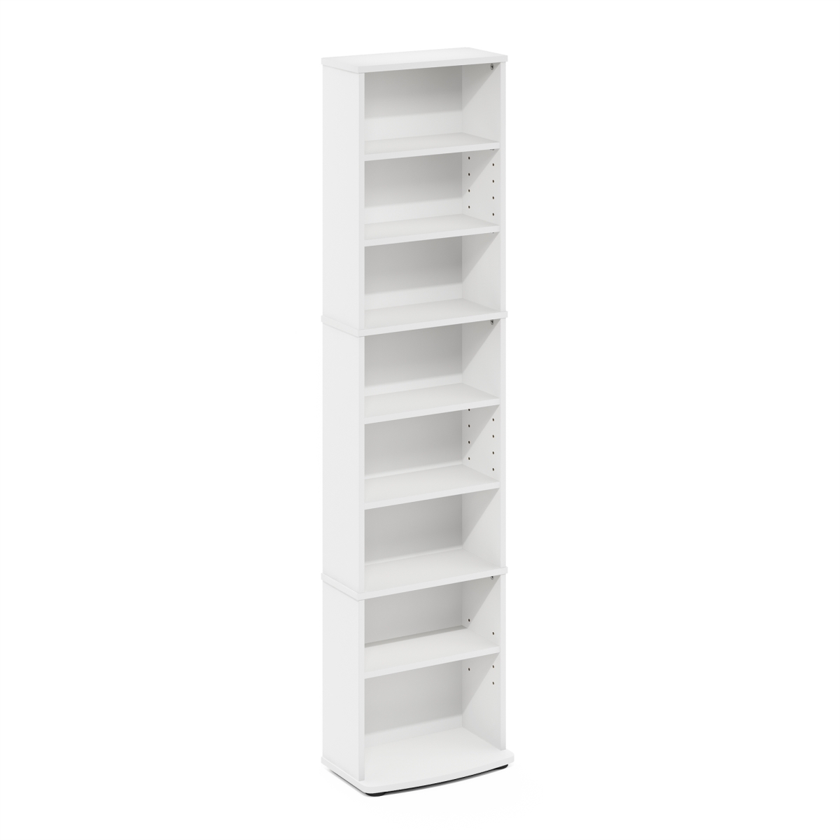 Picture of Furinno 17057WH 54.1 x 12.75 x 5.75 in. Jaya Space Saving Multimedia Storage Tower&#44; White