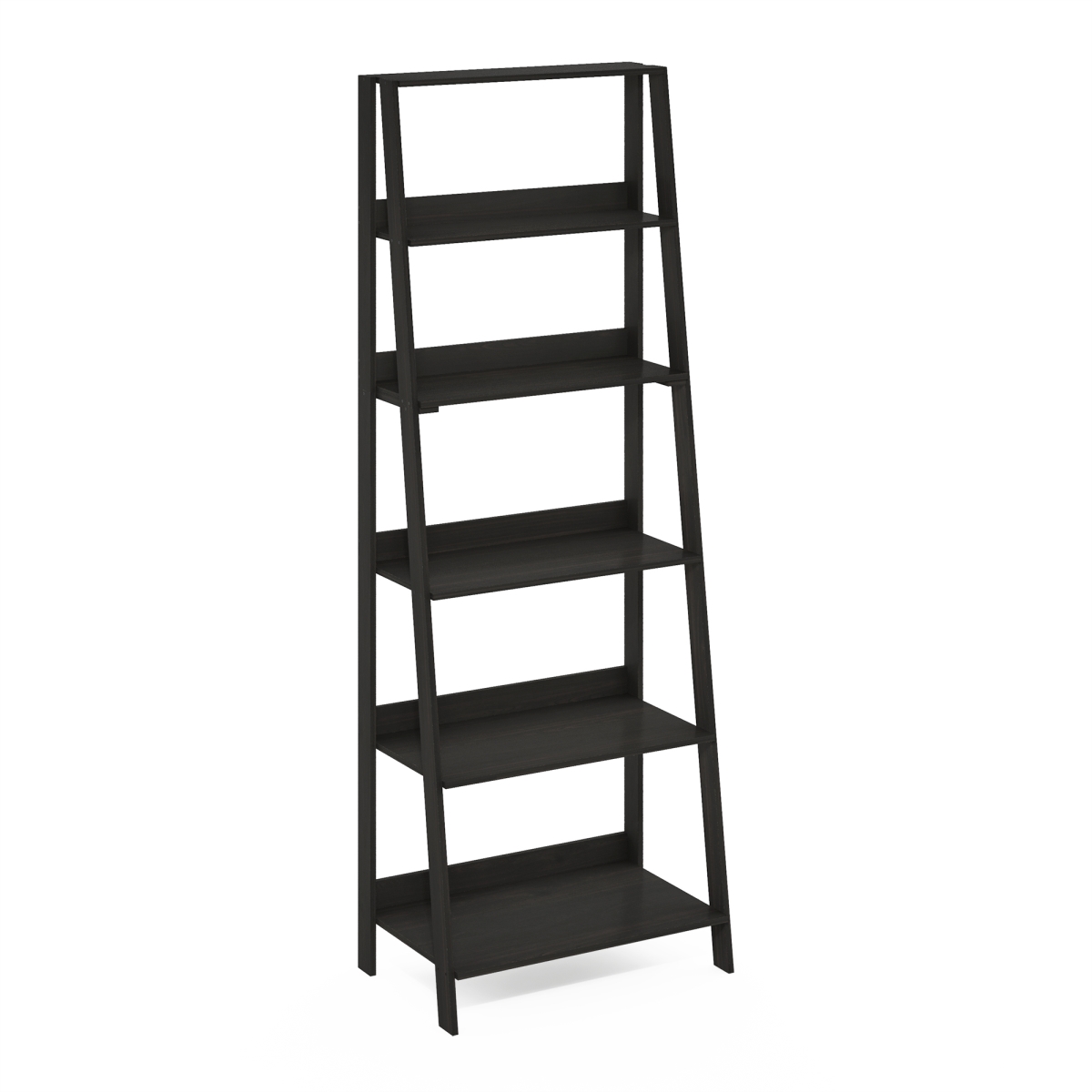 23220EX Ladder 6-Tier Bookcase Display Shelf, Espresso