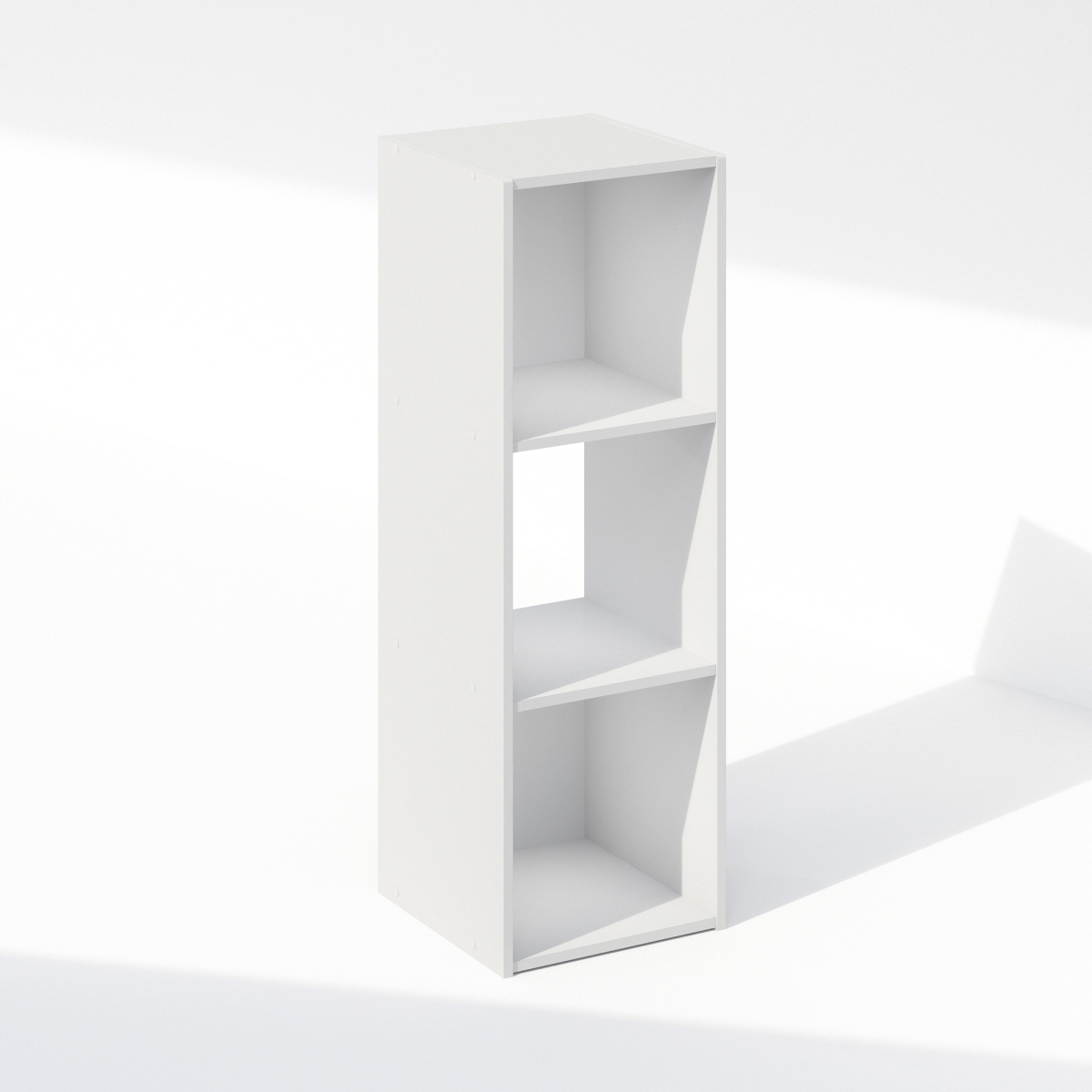 24003WH Pelli Cubic 3-Cube Storage Cabinet, White