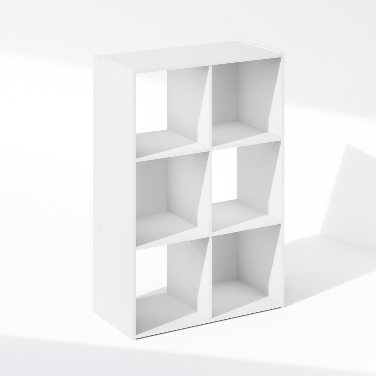 24004WH Pelli Cubic 6-Cube Storage Cabinet, White