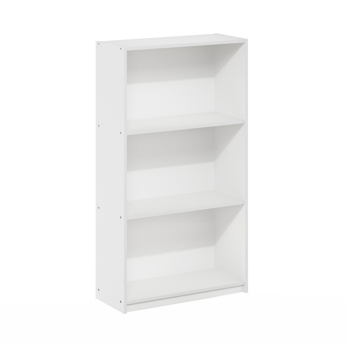 99736WH 39.5 x 21.75 x 9.25 in. Basic 3-Tier Bookcase Storage Shelves, White