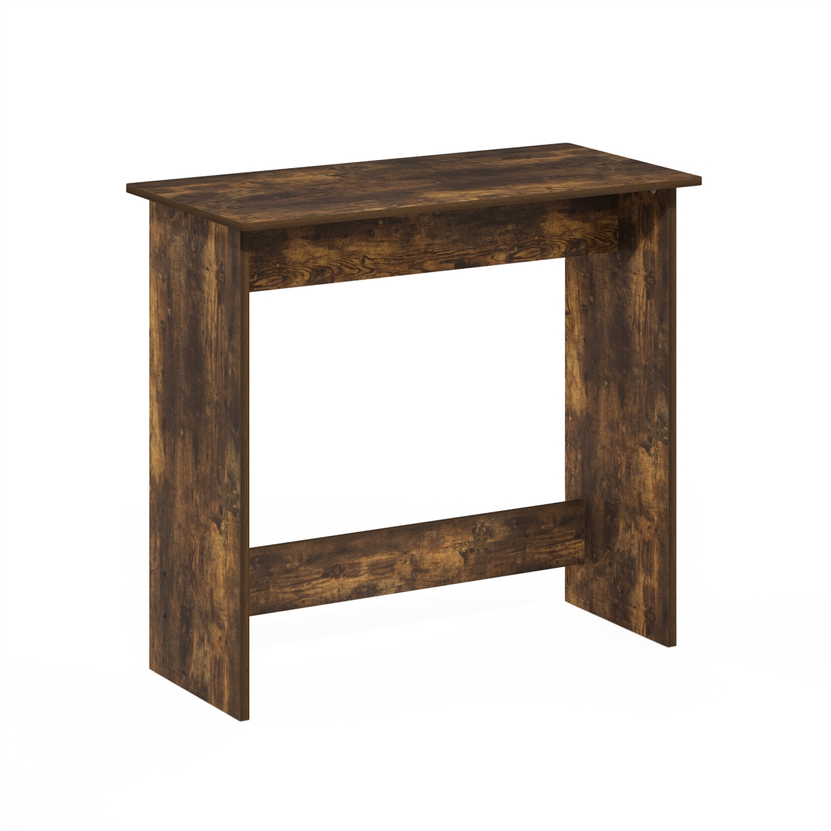 14035AP 31.3 in. Simplistic Study Table, Amber Pine & Black