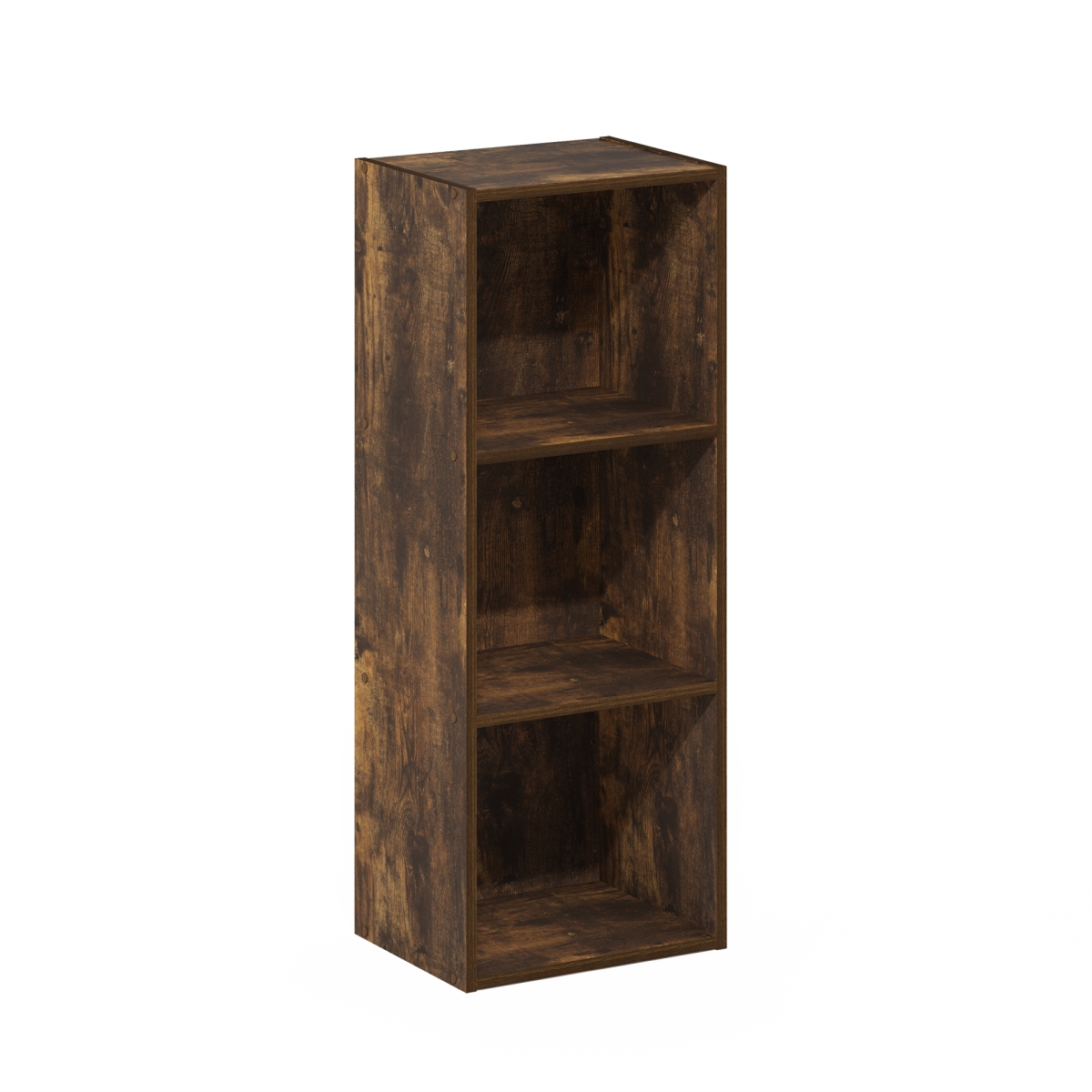 20332AP 3-Tier Cube No Tool Open Shelf Bookcase, Amber Pine