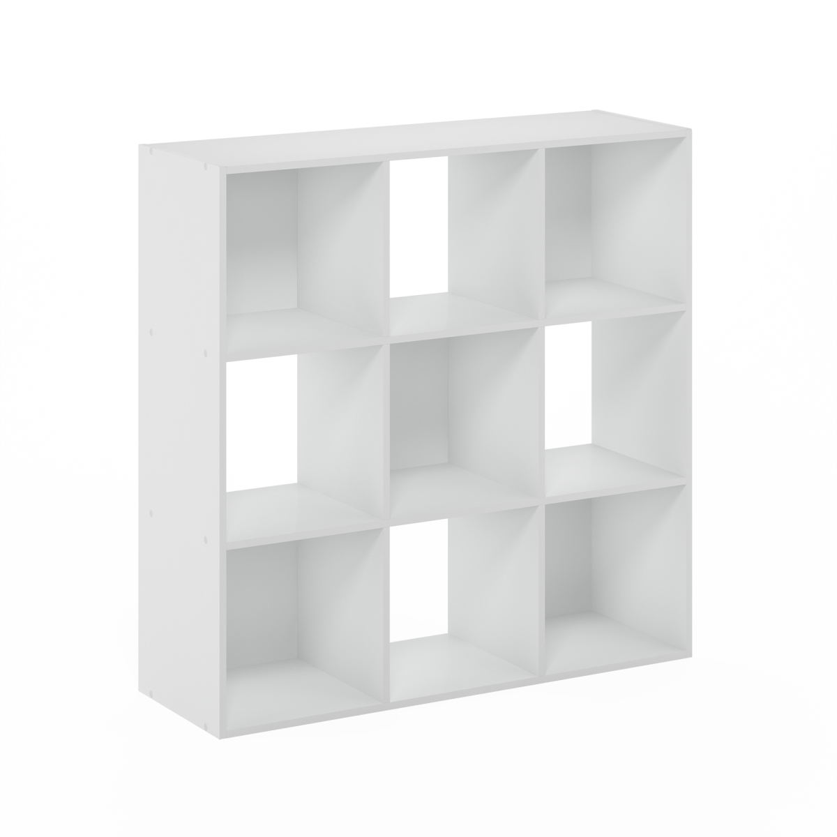 24005R1WH Pelli Cubic Multipurpose Clothing & Closet Storage Organizer Shelf, 9-Cube, White