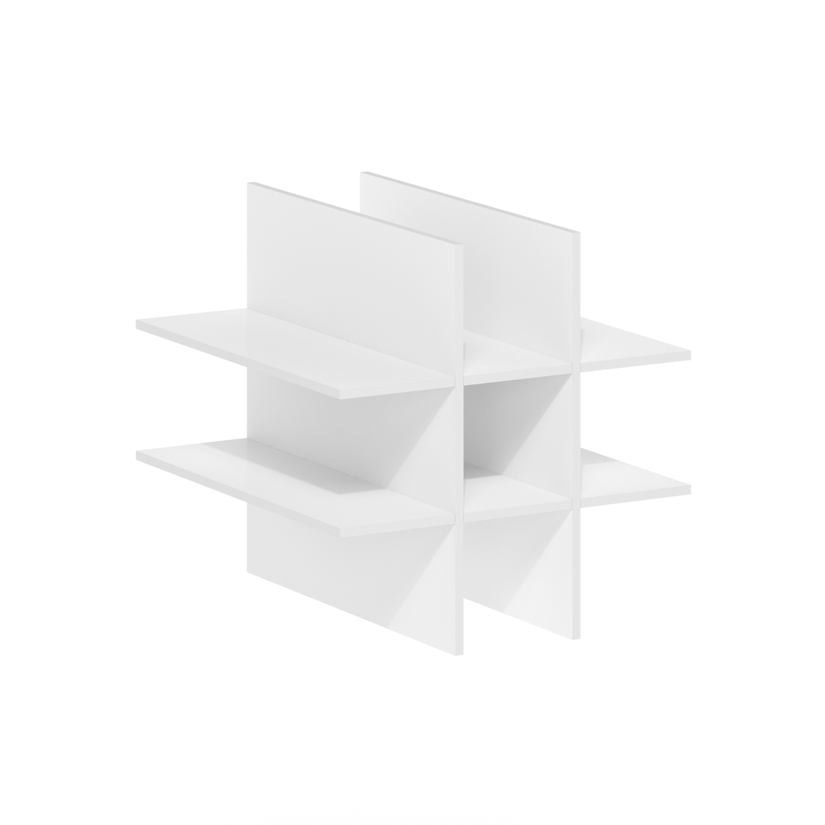 24282WH Cubicle 9-Compartment Bottle Storage Cube Organizer Insert, White