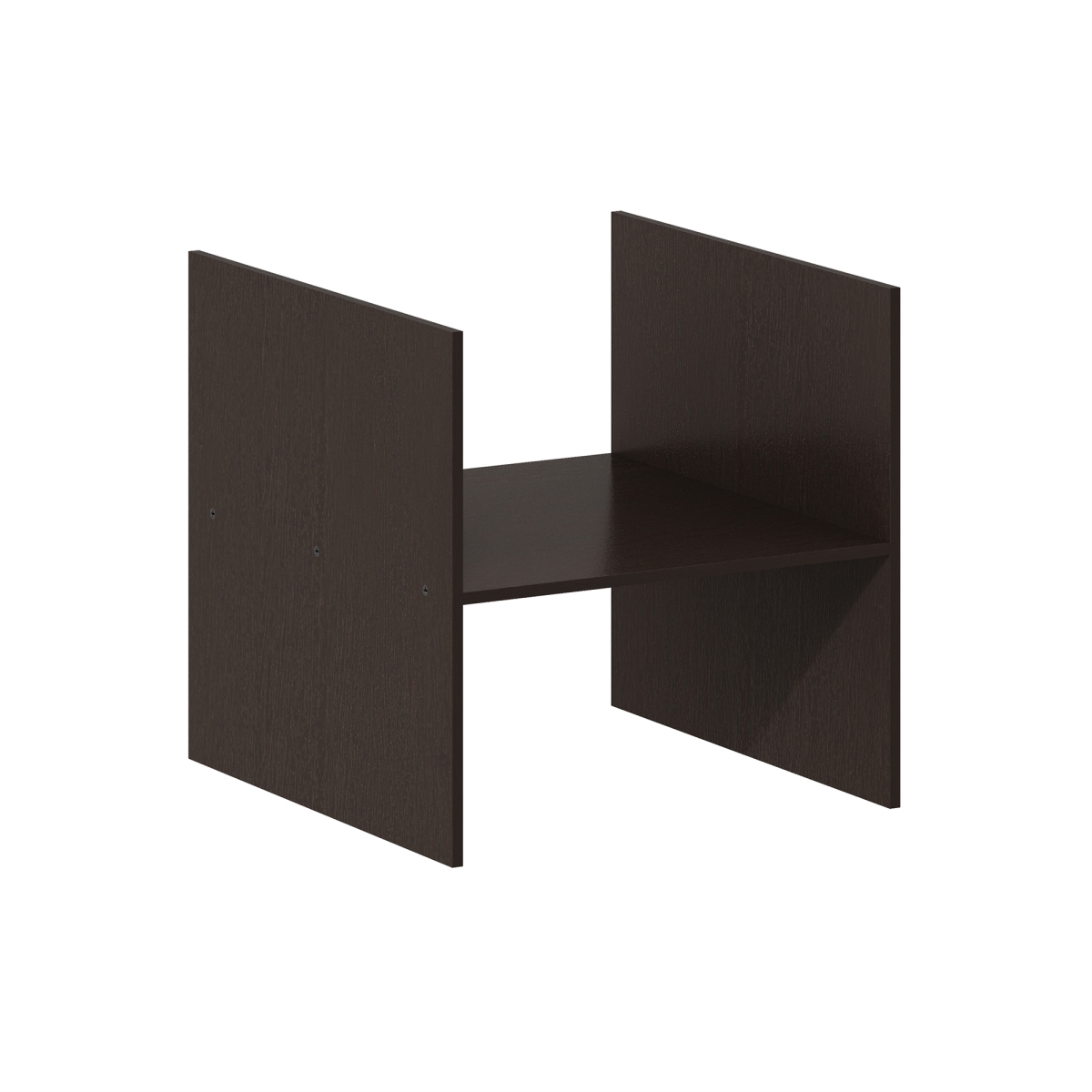 24283DOK Cubicle H-Shelf Cube Organizer Insert, Dark Oak