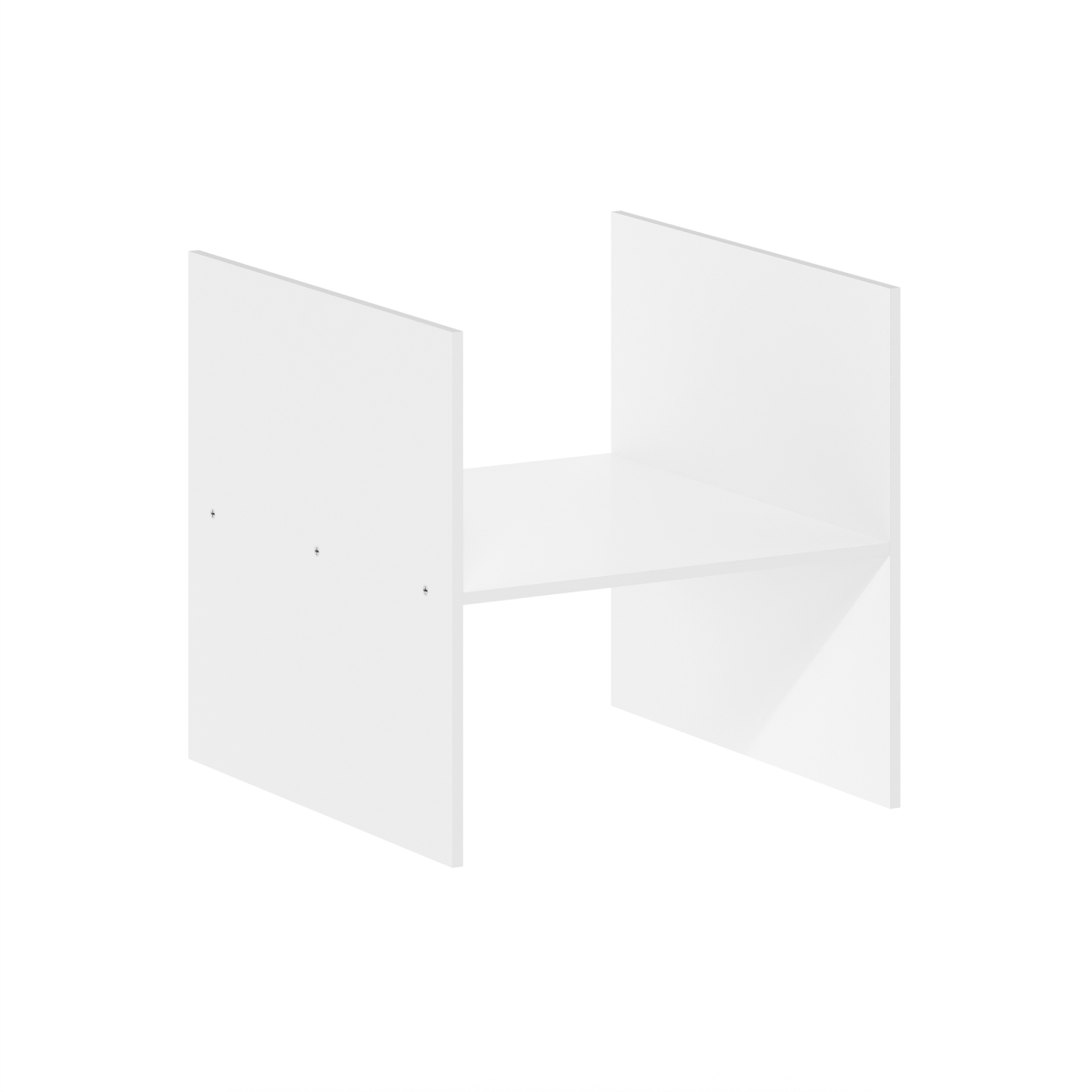 24283WH Cubicle H-Shelf Cube Organizer Insert, White