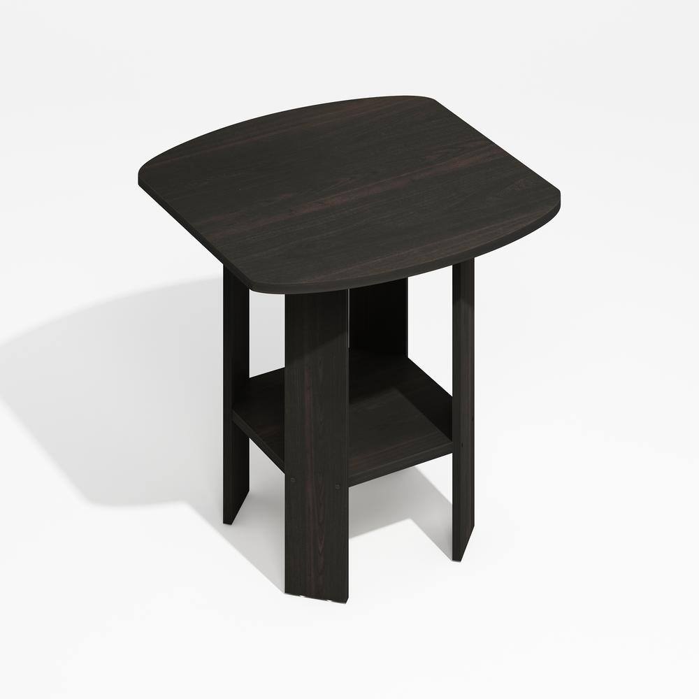 RL11180BEX 20 x 19.6 x 20 in. Simple Design Side End Table - Black Espresso
