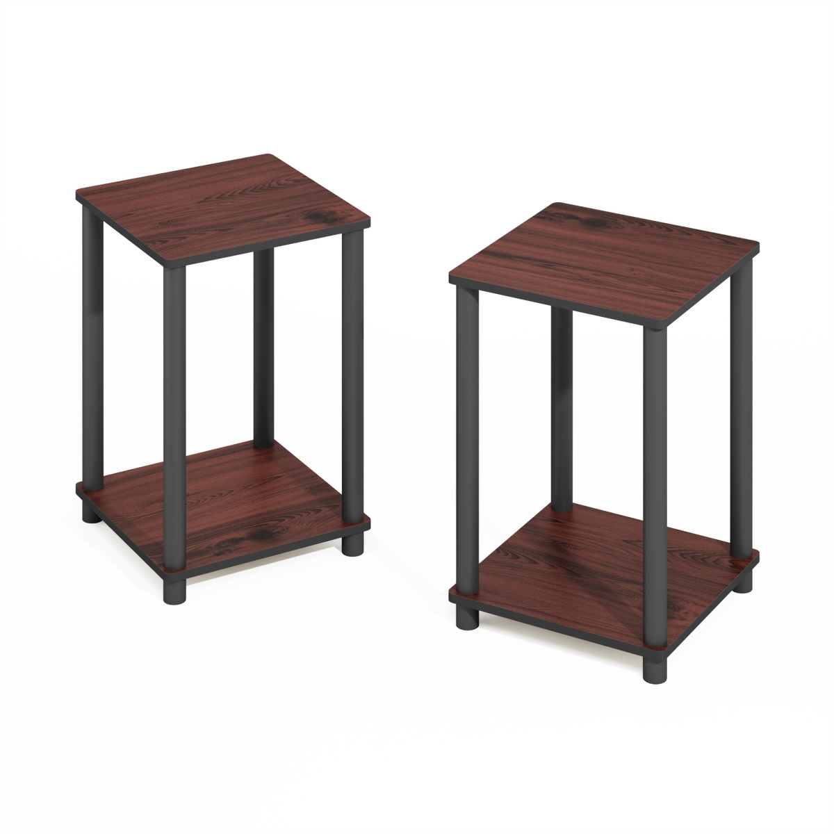 NN299800RDC 13.4 x 20 x 13.4 in. Turn-N-Tube Easy Assembly Stackable Bookcase, Bookshelf - Dark Cherry & Black