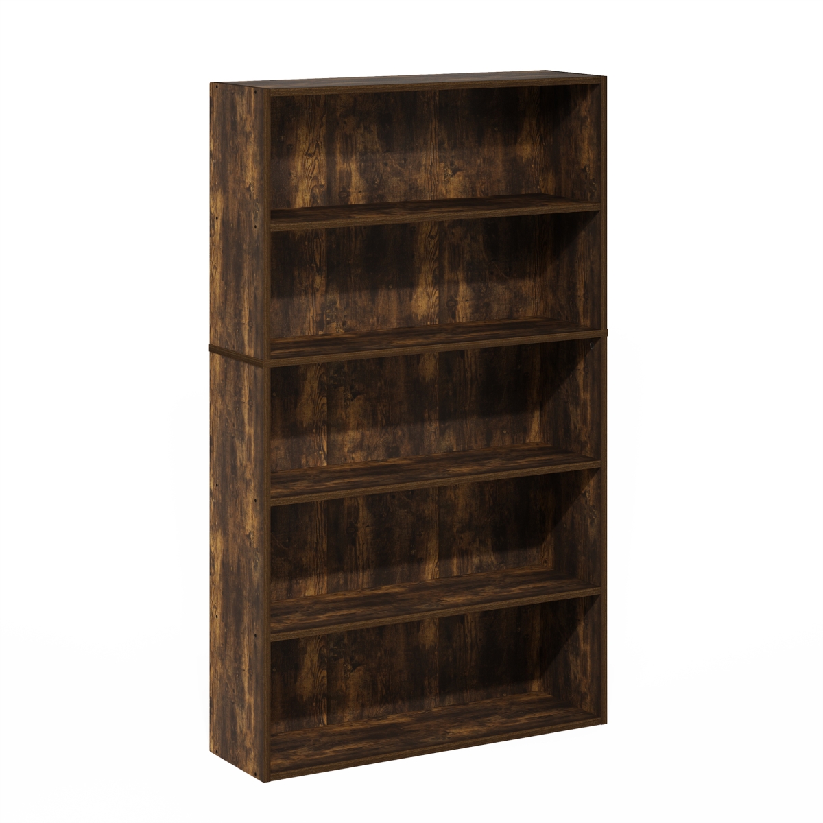 24252AP 31.5 in. Pasir 5-Tier Open Shelf Bookcase, Bookshelf - Amber Pine