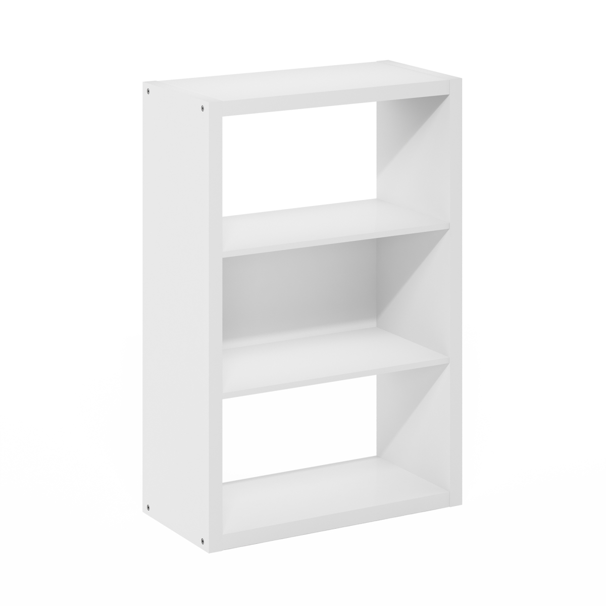 24266WHD Viola 3-Tier Open Bookcase Shelf, White