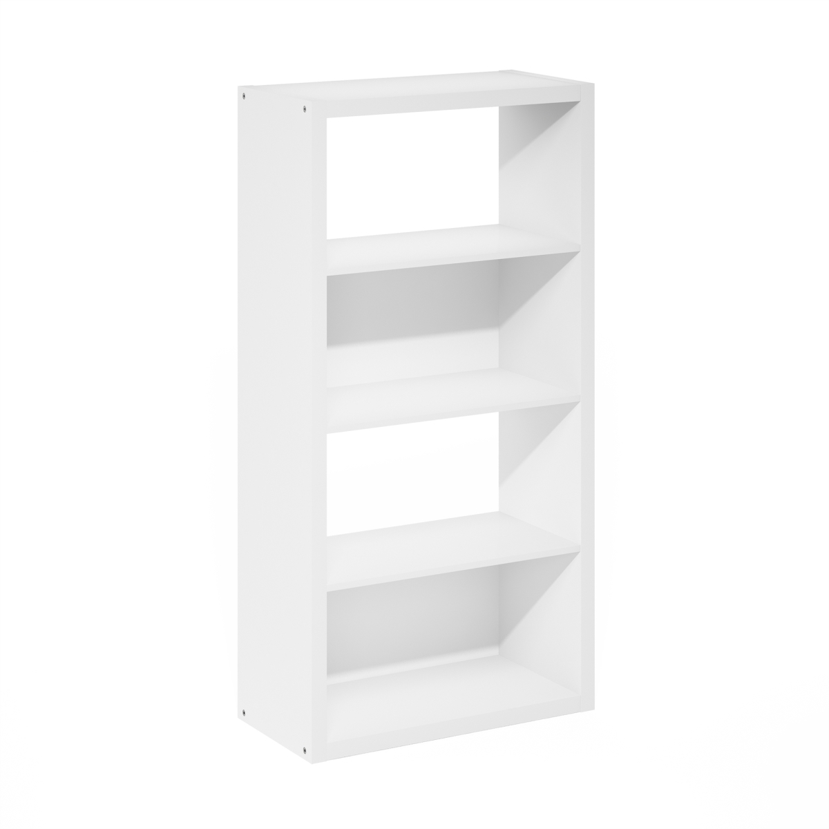 24267WHD Viola 4-Tier Open Shelf Bookcase Shelf, White
