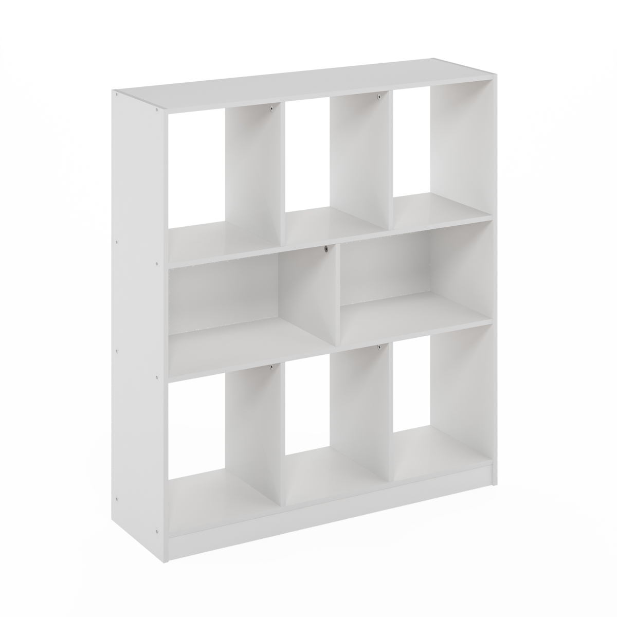 24121WH 35 in. Daly 8-Cube Horizontal Bookcase Storage Organizer, White