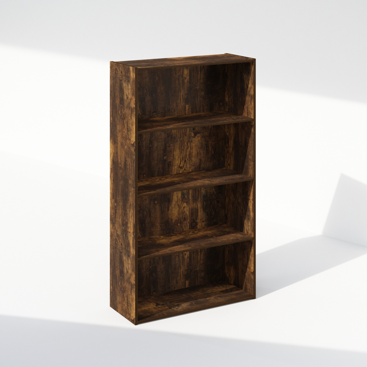 NA11209AP 23.6 in. 4-Tier Simple Open Shelf Bookcases, Amber Pine