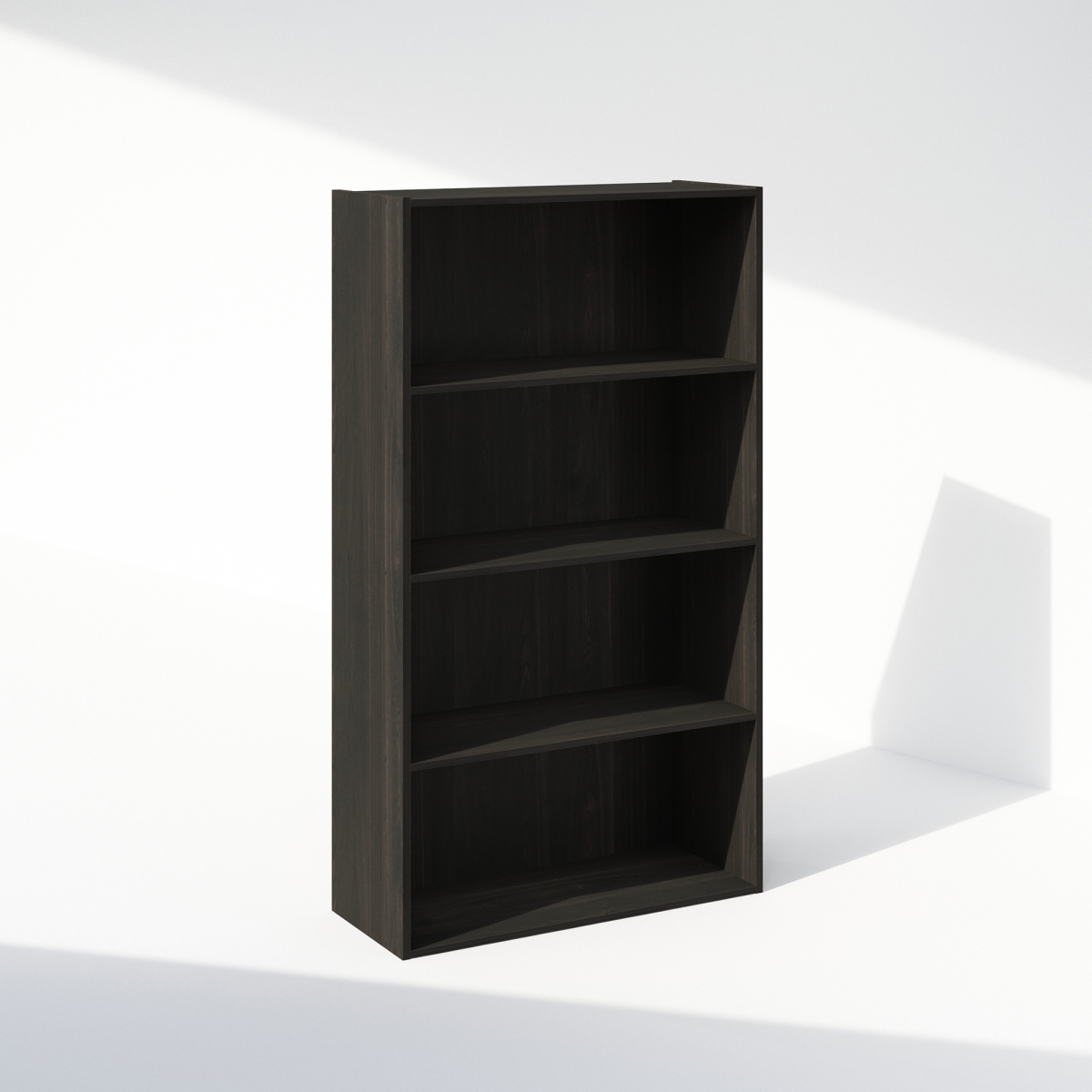 NA11209EX 23.6 in. 4-Tier Simple Open Shelf Bookcases, Espresso