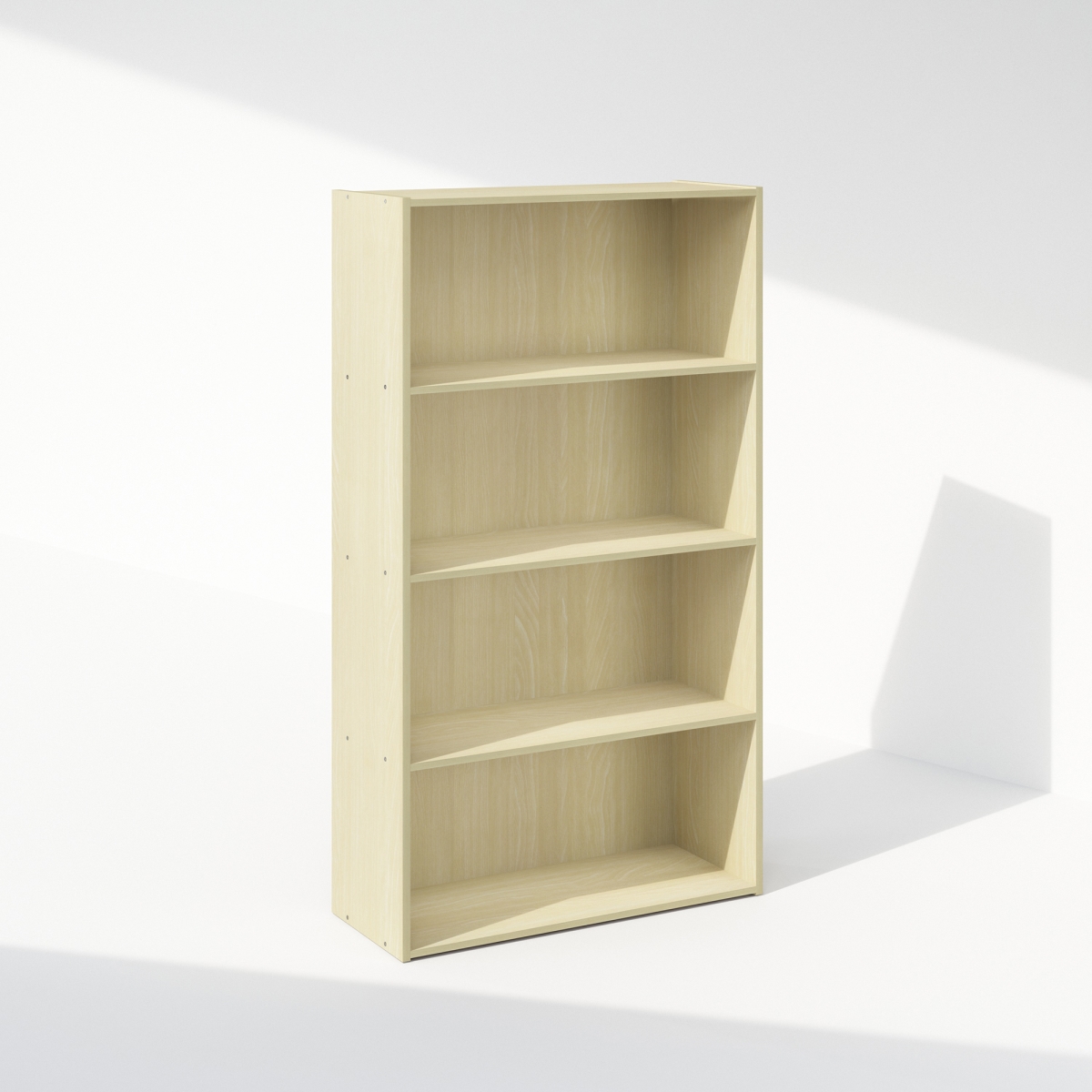 NA11209SBE 23.6 in. 4-Tier Simple Open Shelf Bookcases, Steam Beech