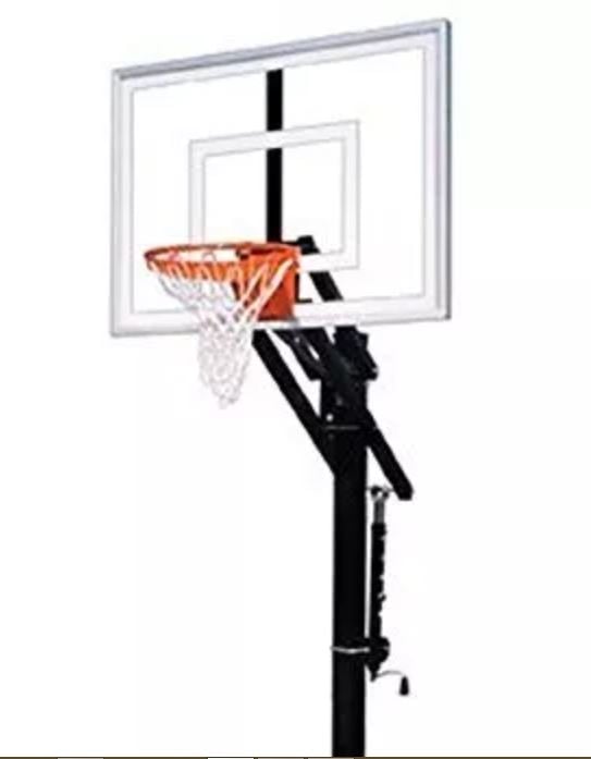 Picture of First Team  FT63110 Jam III-BP Steel-Acrylic In Ground Adjustable Basketball System; D...