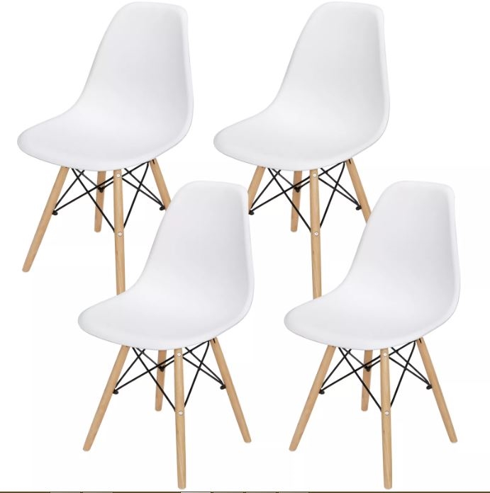Picture of SEGAWE SE41077 Set of 4 Chair Dining Chairs for Kitchen Bedroom Living Room