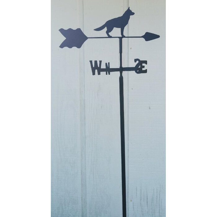 germshepfullin German Shepherd Full Tail Garden Mount Weathervane