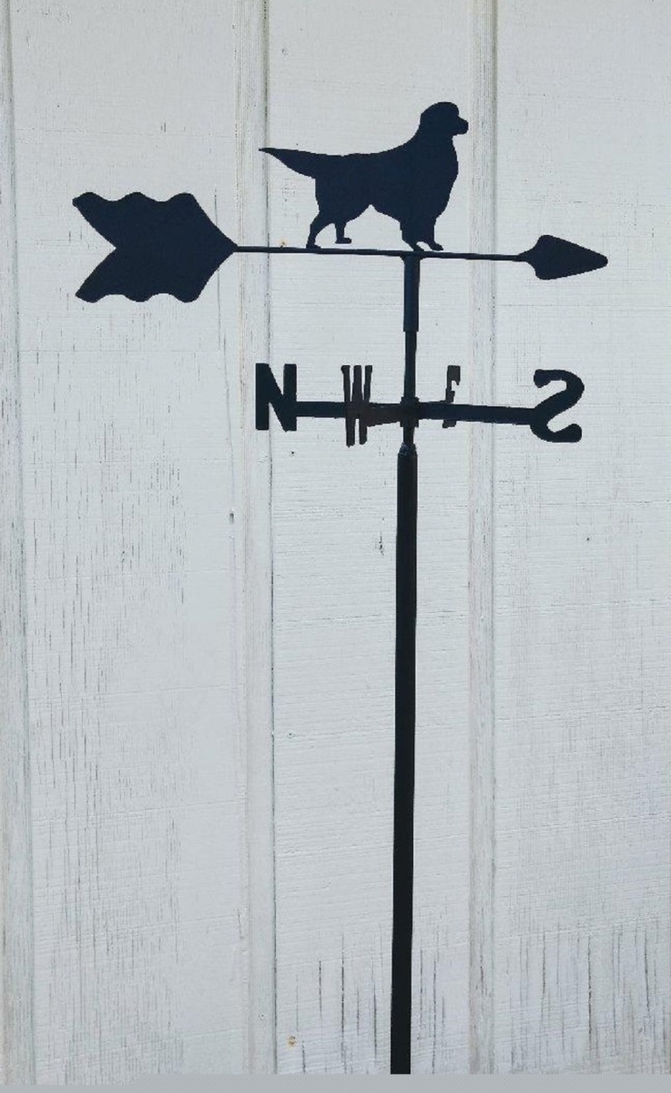 Golden Retriever Garden Mount Weathervane