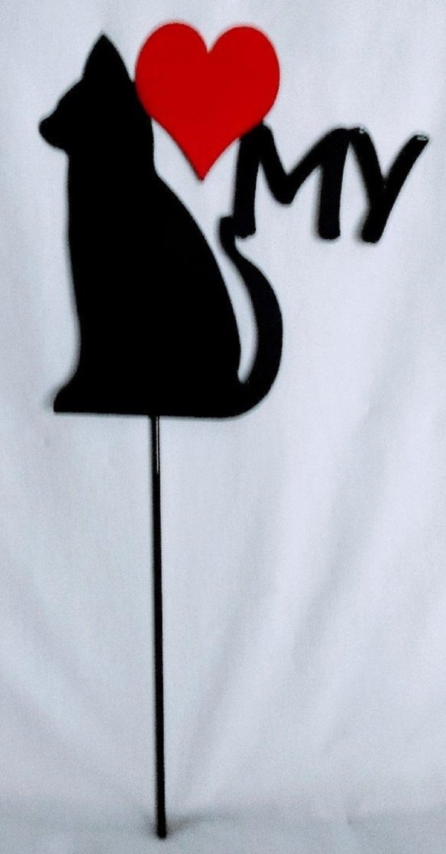 catheart Cat Love My Heart Sign