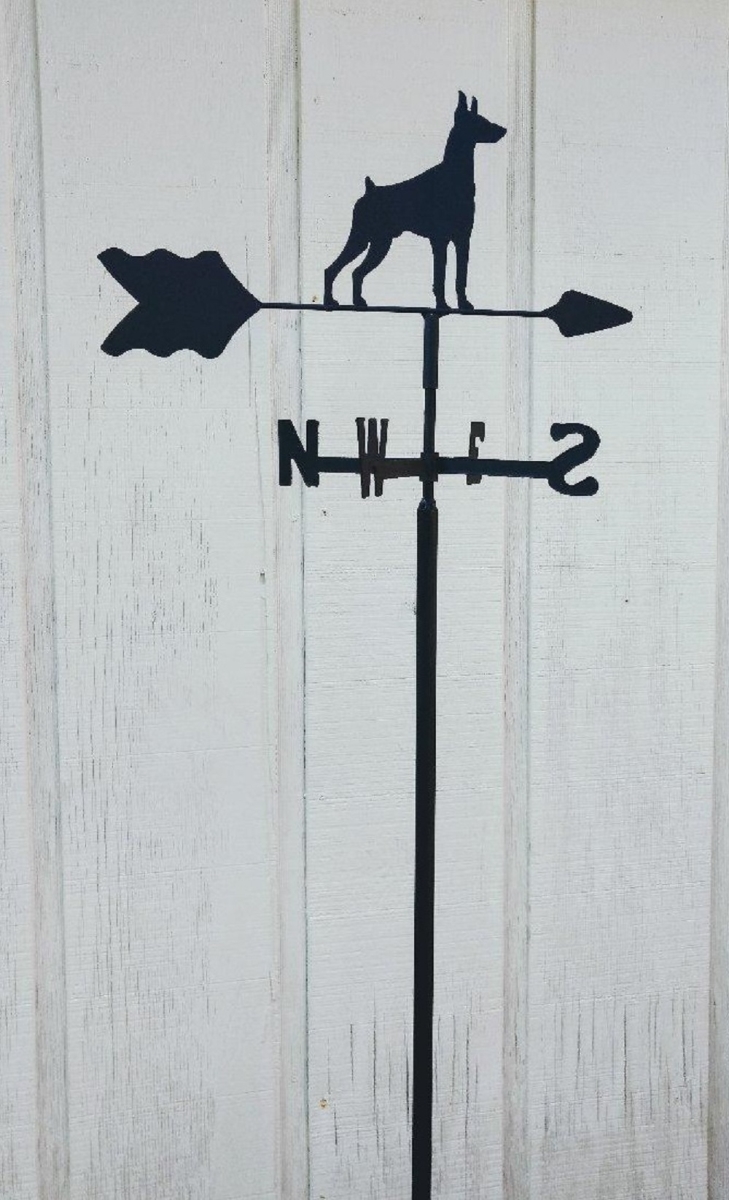 Doberman Pinscher Garden Mount Weathervane