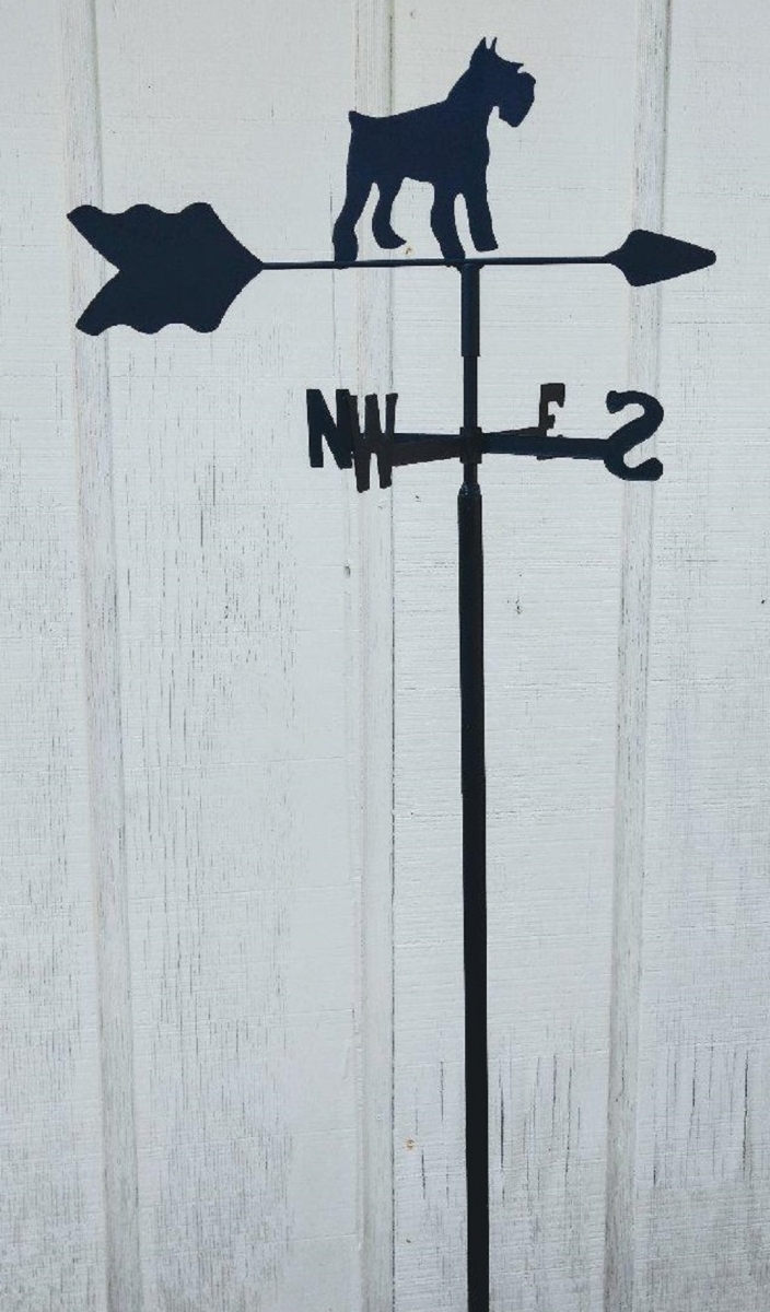 Schnauzer Garden Mount Weathervane