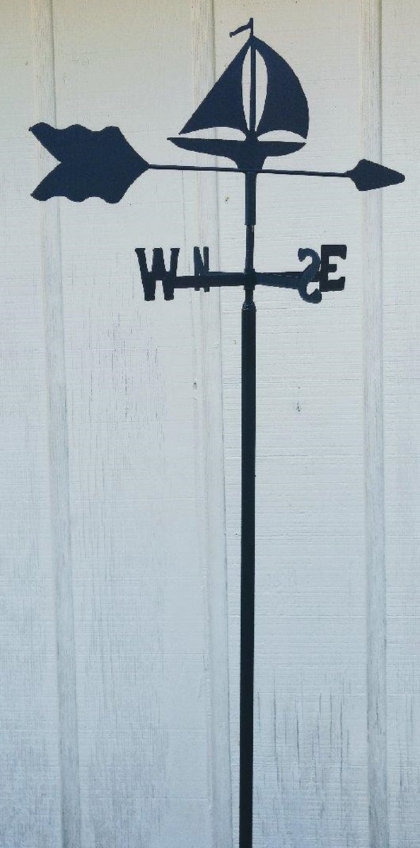 Sailboat Garden Mount Weathervane