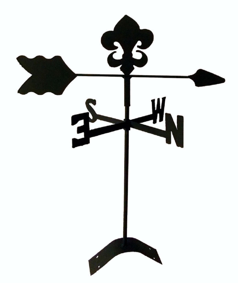 Fleur De Lis Roof Mount Weathervane