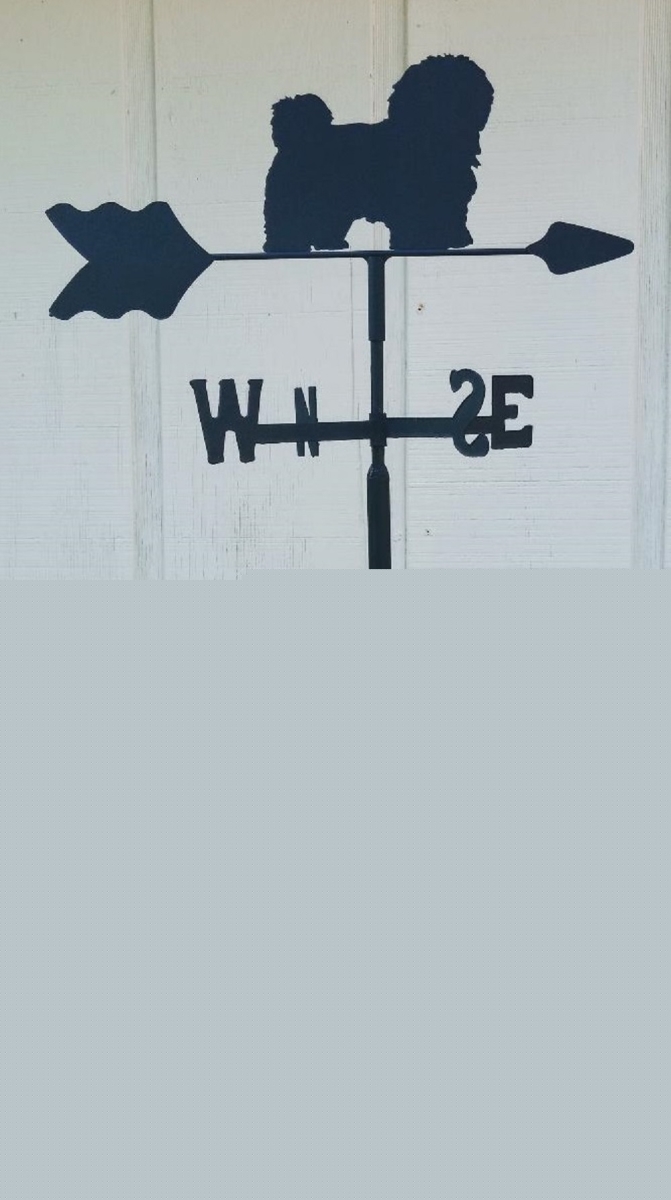 Havanese Garden Mount Weathervane