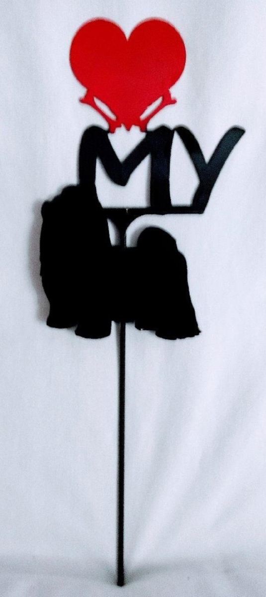 Shih Tzu Love My Heart Sign