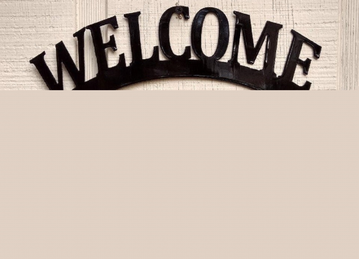 Picture of The Lazy Scroll westiewelcome West Highland Terrier Westie Metal Welcome Sign