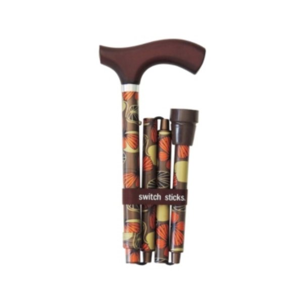 Switch Sticks Folding Cane, Mimi Print, 32 to 37 Inch Height (Each)