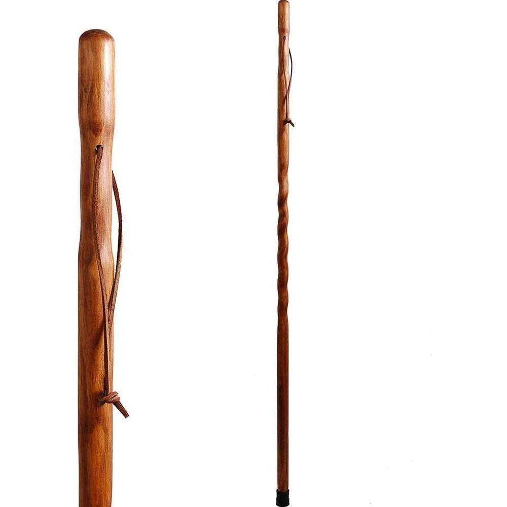 603-3000-1339 55 in. Trail Blazer Twisted Walking Stick, Tan