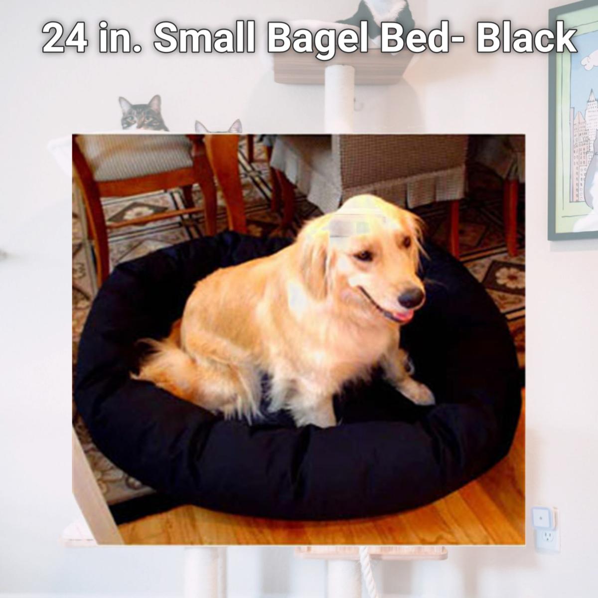 Picture of Majestic Pet 788995611202 24 in. Small Bagel Bed- Black