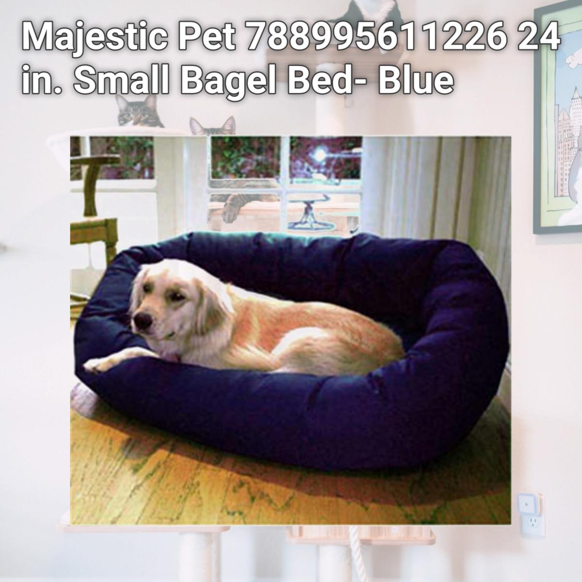 Picture of Majestic Pet 788995611226 24 in. Small Bagel Bed- Blue