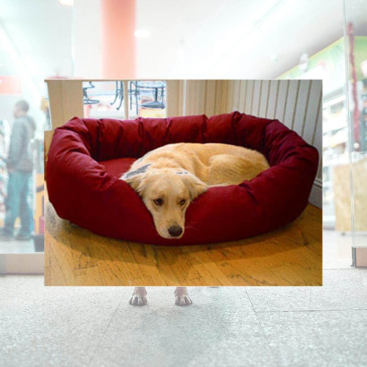 Picture of Majestic Pet 788995611349 32 in. Medium Bagel Bed- Burgundy