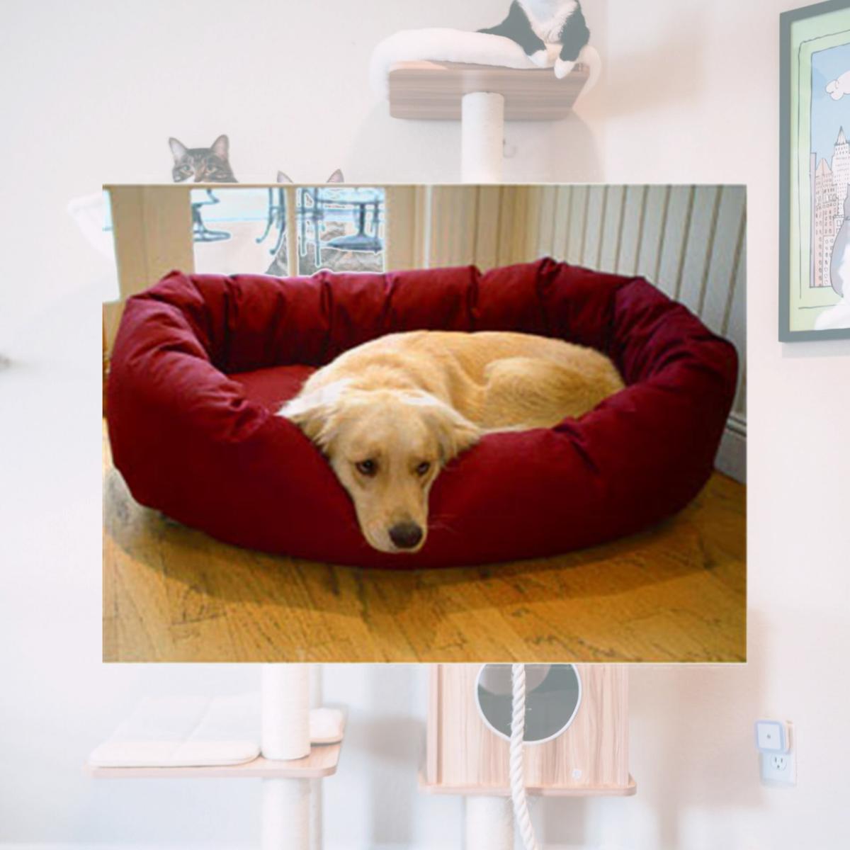 Picture of Majestic Pet 788995611448 40 in. Large Bagel Bed- Burgundy