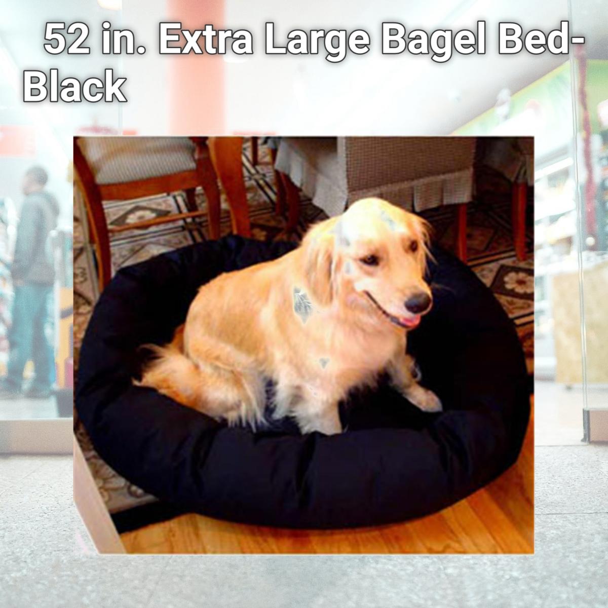 Picture of Majestic Pet 788995611509 52 in. Extra Large Bagel Bed- Black